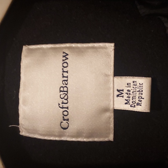 Like NEW- Black Ladies Croft&Barrow Double Breasted Size:M Cold Weather Peacoat - Picture 2 of 8